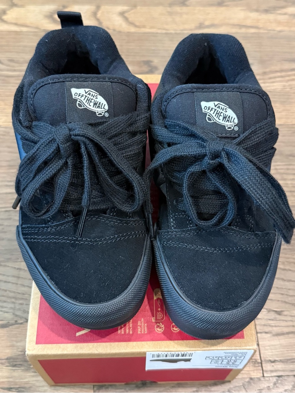 Vans Knu School All Black Women’s 5, Men’s and Kid’s 3.5 New!